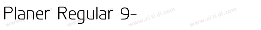 Planer Regular 9字体转换